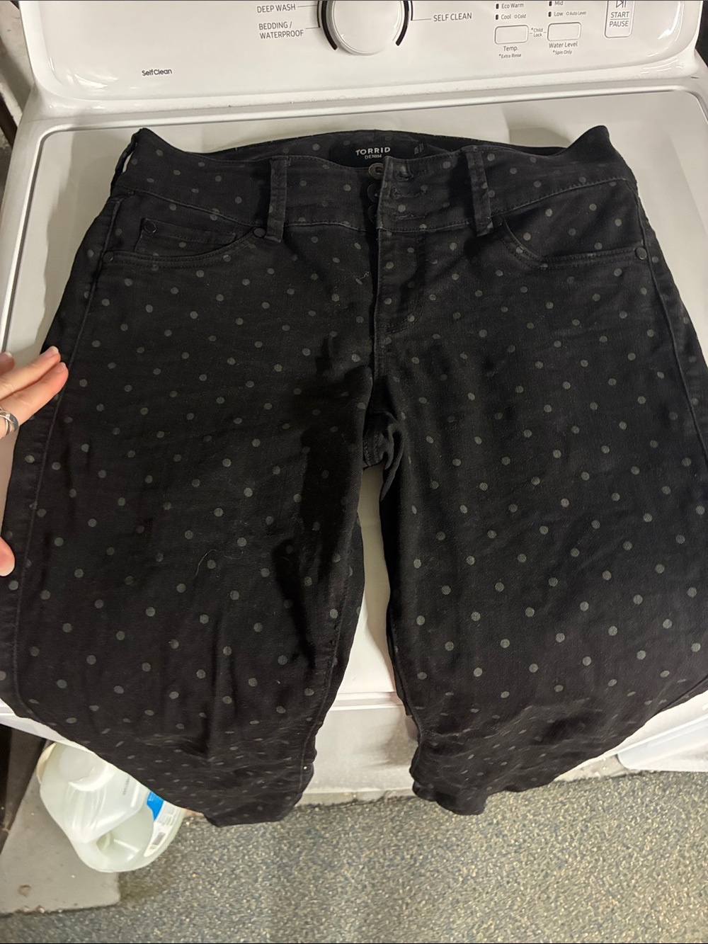 Polka dot torrid jeans